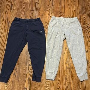 Bundle of Original Penguin Navy and Gray Jogger Sweatpants Men’s Size Medium